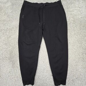Run On Clouds Sweatpants‎ Mens XL Black Drawstring Stretch Athleisure Active